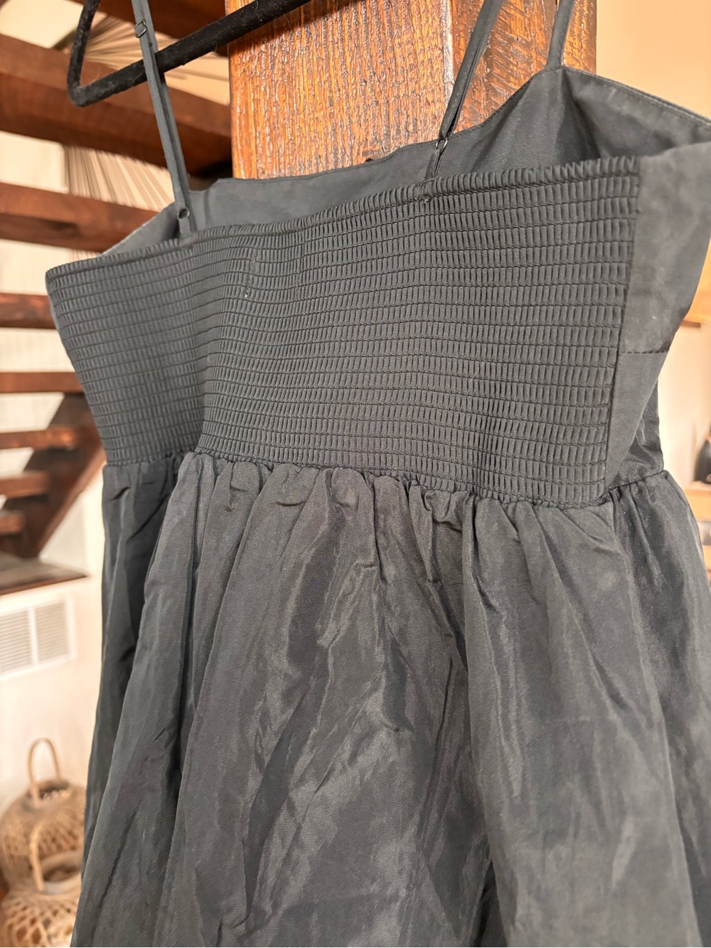 ARITZIA Sunday Best Elio Poplin Bubble Mini Dress Black Babydoll - Picture 16 of 16